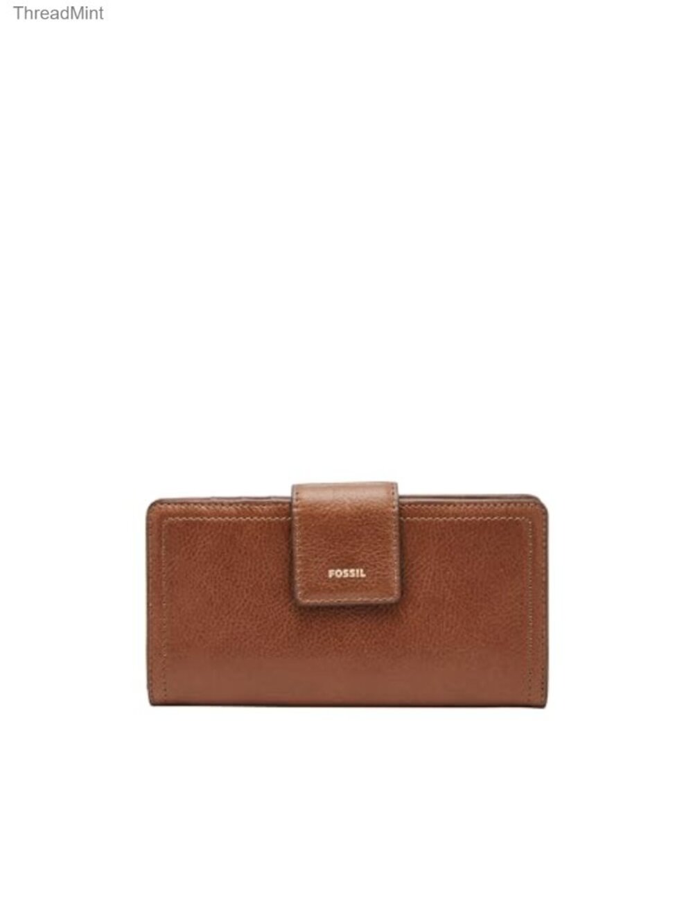 Genuine Leather RFID Blocking Tab Clutch Wallet with 12 Card Slots